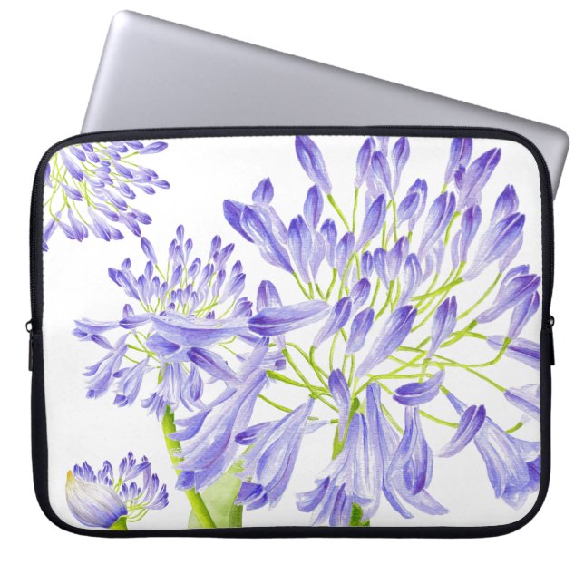 Lily of the Nile on a Laptop Sleeve (Vorderseite)