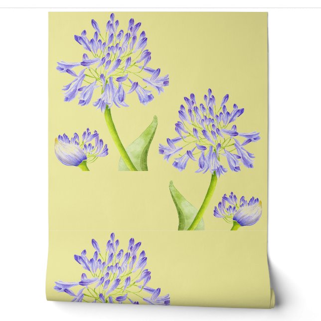 Lily of the Nile on a  Tapete (Abrollen)