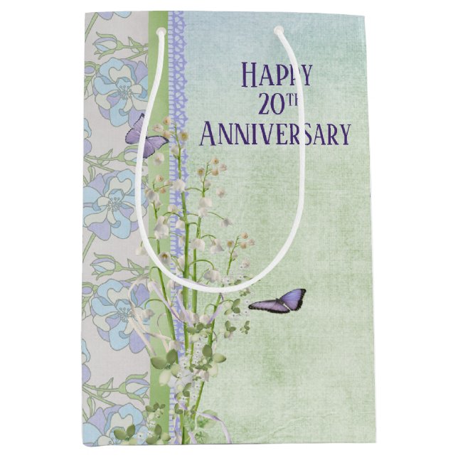 Lily of the Valley 20 Jahre Jubiläum Mittlere Geschenktüte (Vorderseite)