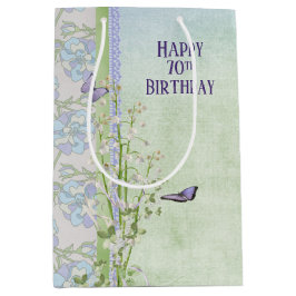 Lily of the Valley 70. Geburtstag Mittlere Geschenktüte