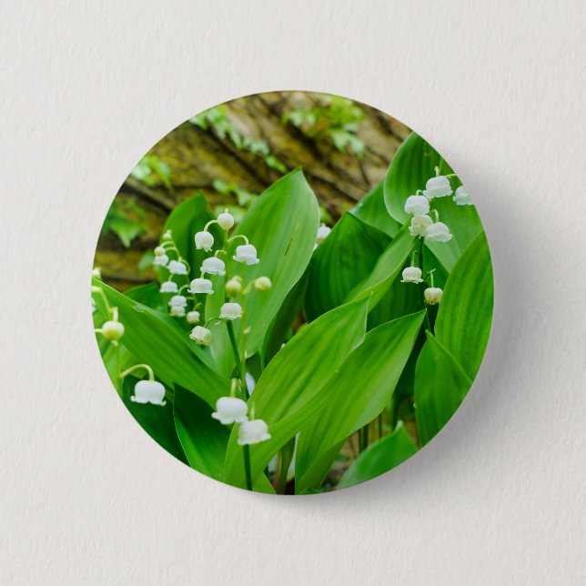 Lily of the Valley Abzeichen Button (Vorderseite)