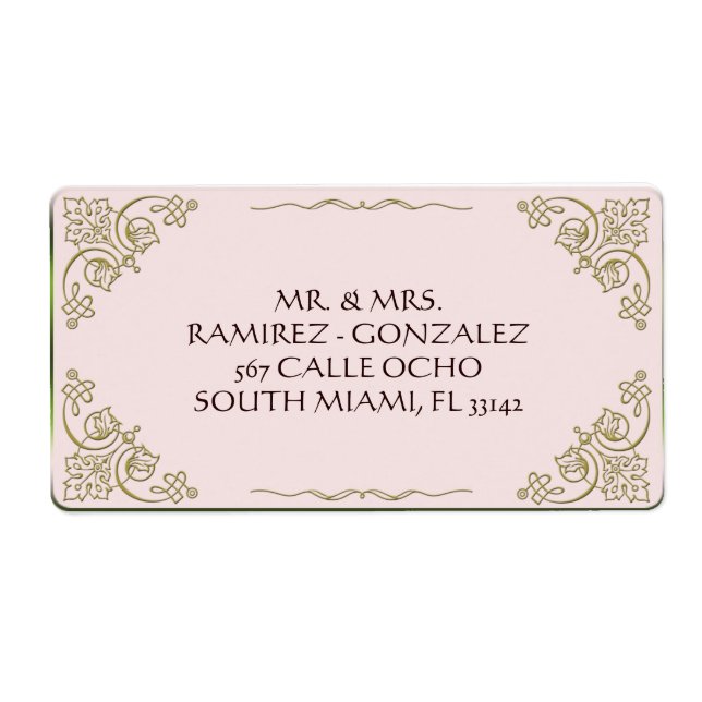 Lily of the Valley - Adressetikett (Vorne)