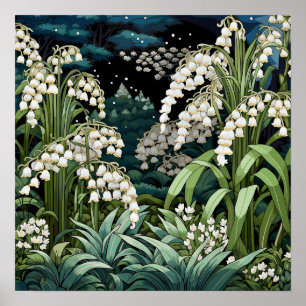 Lily of the Valley Art Print Poster