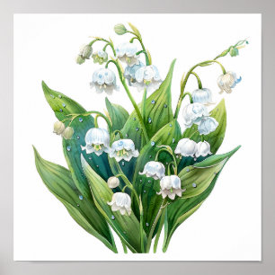 Lily of the Valley Art Print Poster