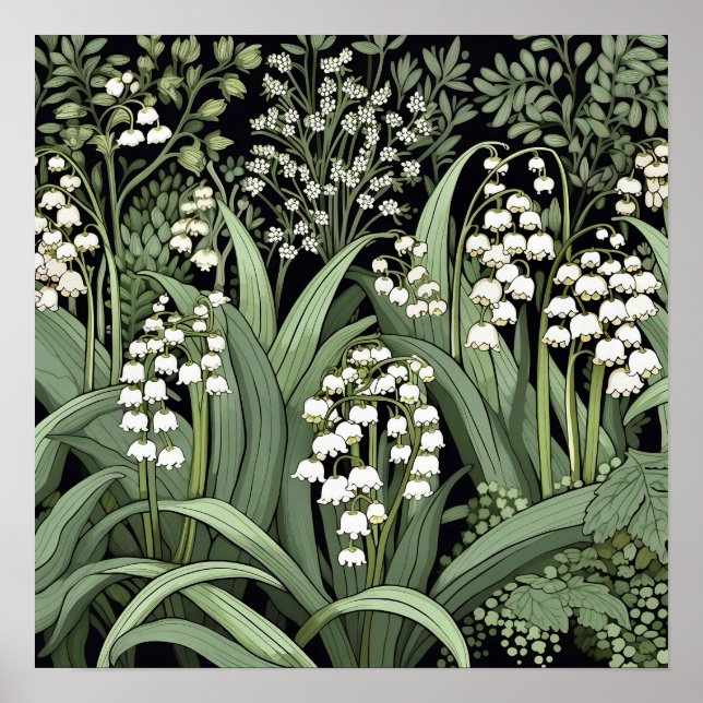 Lily of the Valley Art Print Poster (Vorne)