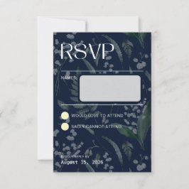 Lily of the Valley - Blue Collation UAWG RSVP Karte