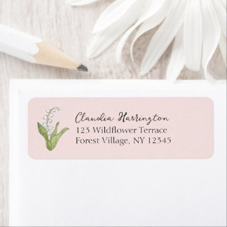 Lily of the Valley Blue Wildblume Floral Address