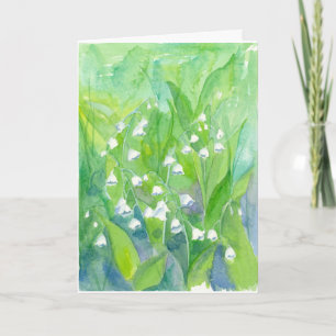 Lily of the Valley Blume Happy Birthday Karte