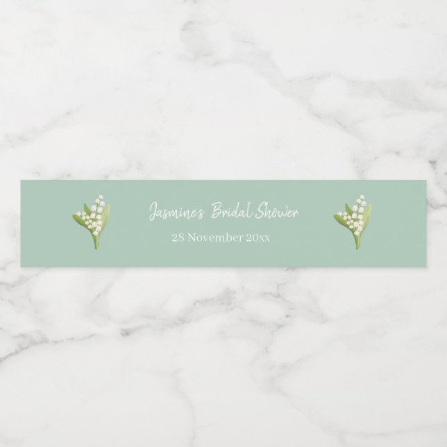 Lily of the Valley Bouquet Brautparty (Einzelnes Label)