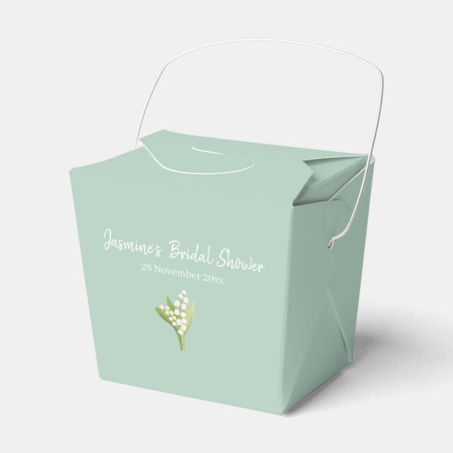 Lily of the Valley Bouquet Brautparty Geschenkschachtel (Vorderseite)