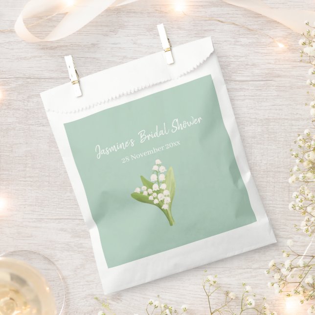 Lily of the Valley Bouquet Brautparty Geschenktütchen (Ausgeschnitten)