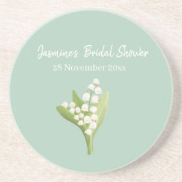 Lily of the Valley Bouquet Brautparty Getränkeuntersetzer