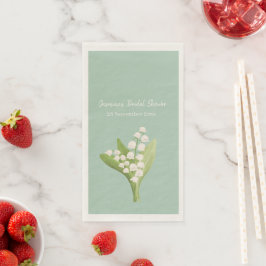 Lily of the Valley Bouquet Brautparty Serviette