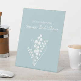 Lily of the Valley Bouquet Brautparty Sockelschild