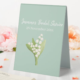 Lily of the Valley Bouquet Brautparty Tischaufsteller