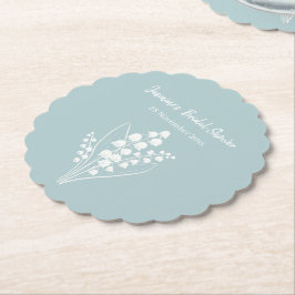 Lily of the Valley Bouquet Brautparty Untersetzer