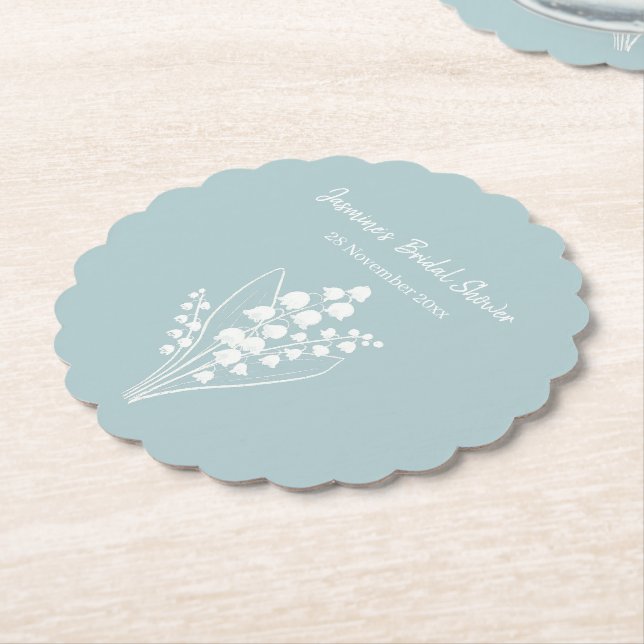 Lily of the Valley Bouquet Brautparty Untersetzer (angewinkelt)