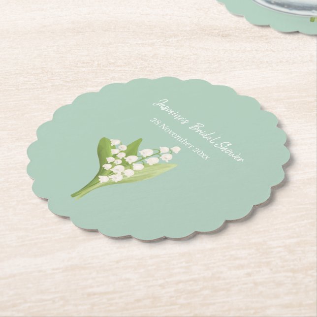 Lily of the Valley Bouquet Brautparty Untersetzer (angewinkelt)