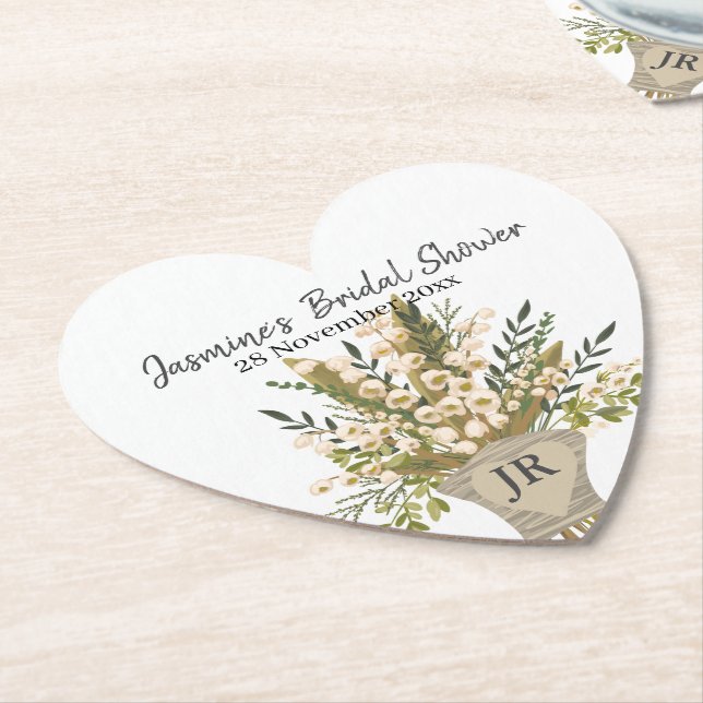 Lily of the Valley Bouquet Brautparty Untersetzer (angewinkelt)