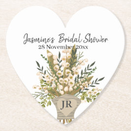 Lily of the Valley Bouquet Brautparty Untersetzer