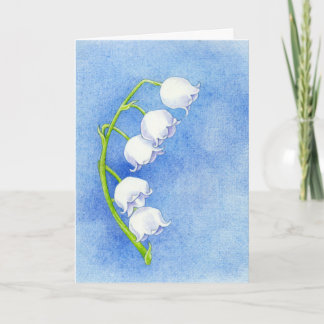 Lily of the Valley Dankeschön Card Dankeskarte