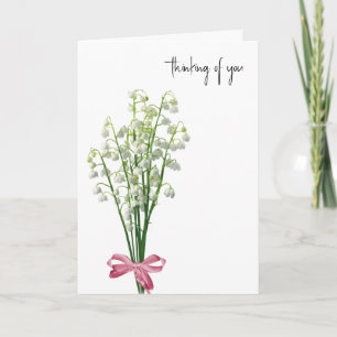 Lily of the Valley Denken Sie an Sie Karte