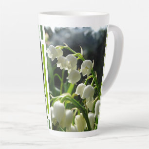 Lily-of-the-Valley Design Latte Mug