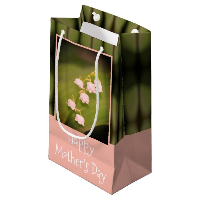 Lily of the Valley Designer Kleine Geschenktüte (Vorderseite Schrägansicht)
