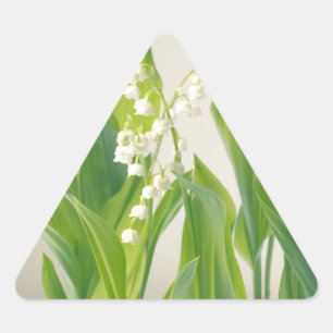 Lily of the Valley Dreieckiger Aufkleber