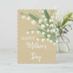 Lily of the Valley Floral Happy Mütter Day Feiertagskarte