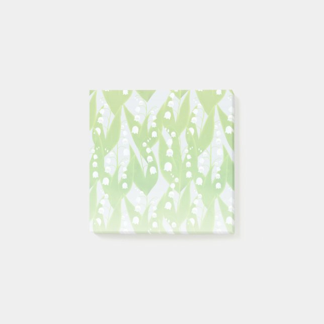 Lily of the Valley Floral Pattern Post-it Klebezettel (Vorderseite)