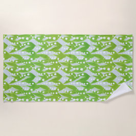 Lily of the Valley Floral Pattern Strandtuch