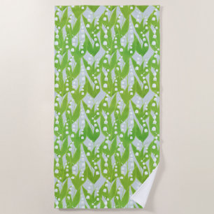 Lily of the Valley Floral Pattern Strandtuch
