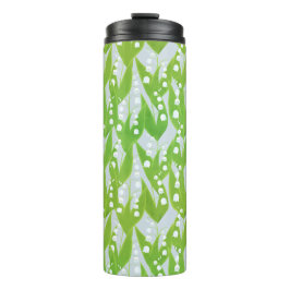 Lily of the Valley Floral Pattern Thermosbecher