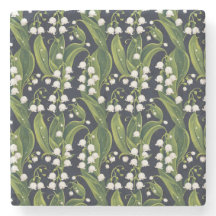Lily of the Valley Floral Stone Untersetzer