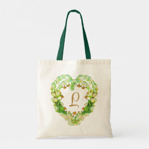 Lily-of-the-Valley-Herz Personalisiert Tragetasche