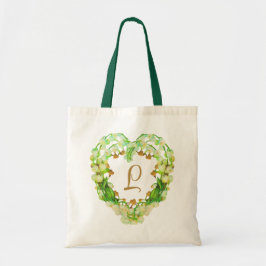 Lily-of-the-Valley-Herz Personalisiert Tragetasche
