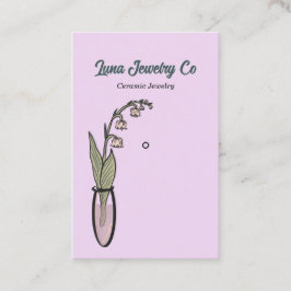 Lily of the Valley Juwelry Button Business Card Visitenkarte