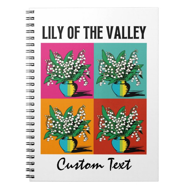 Lily of the Valley May Birth Month Blume Gardener Notizblock (Vorderseite)