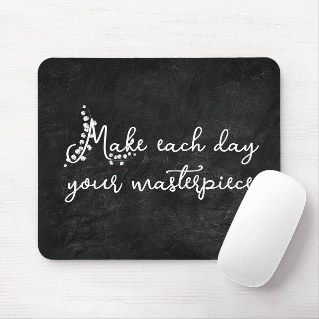 Lily of the Valley mit Zitat Mousepad (Mit Mouse)