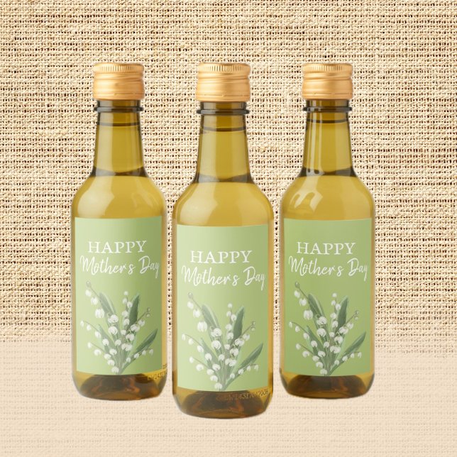 Lily of the Valley Mütter Day Weinetikett (Von Creator hochgeladen)