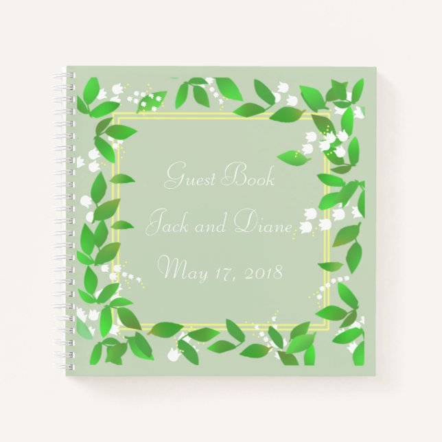 Lily of the Valley Notebook Notizbuch (Vorderseite)