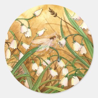 Lily-of-the-Valley Runder Aufkleber