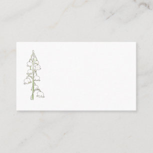 Lily of the Valley Rustic Mariage Place Cartes de