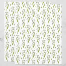 Lily of the Valley Scrapbook Paper