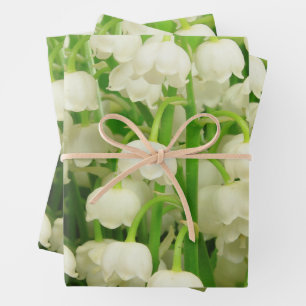 Lily of the Valley Spring Flowers Geschenkpapier Set