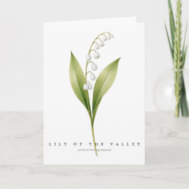 Lily of the Valley Symbol of Returning Happiness  Karte