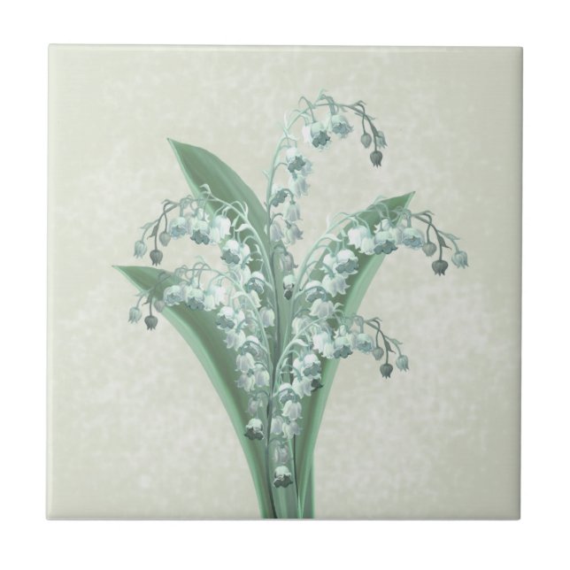 Lily of the Valley Tile Fliese (Vorderseite)