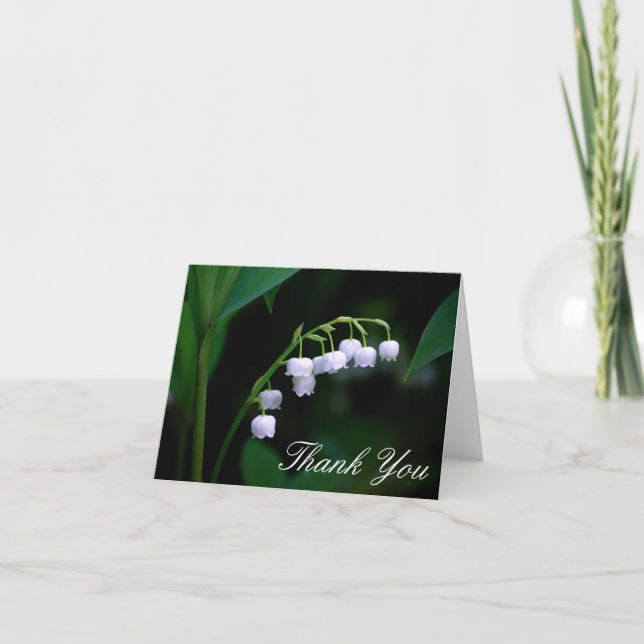 Lily of the Valley Vielen Dank, dass Sie die Karte (Vorderseite)