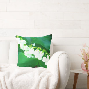 Lily of the Valley Watercolor Kissen